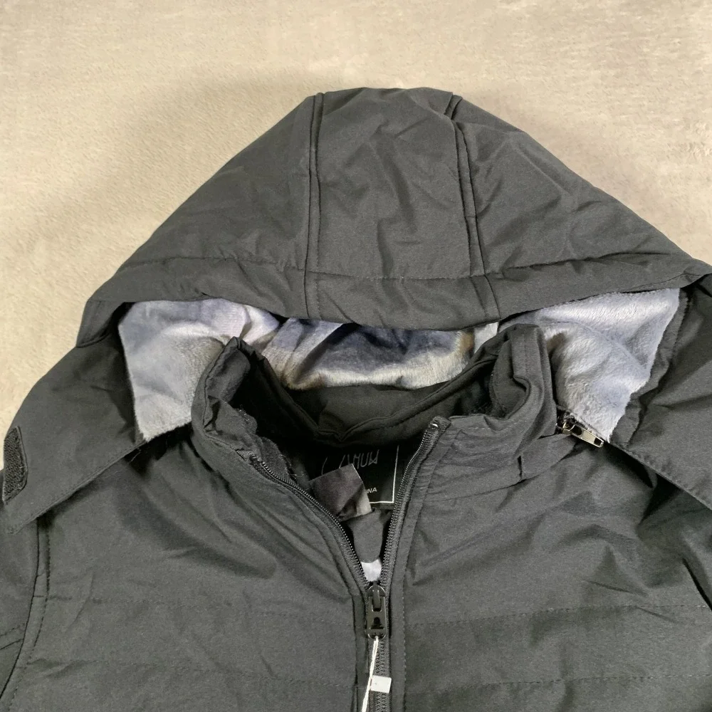 ZSHOW Jacket Youth 14-16 Black Hooded Zip Front Insulated Puffer Coat ZXC023 NEW